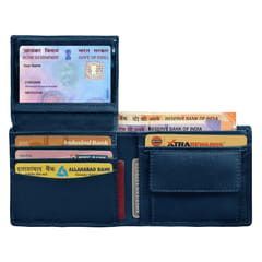 ABYS Genuine Leather Blue Wallet