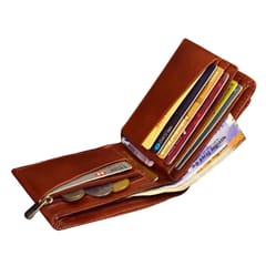 ABYS Genuine Brown Bi-fold Leather Wallet