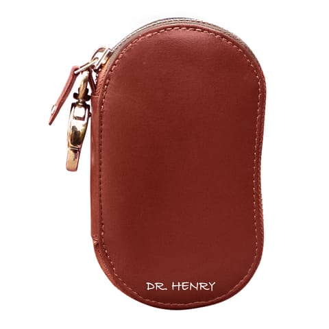 DR. HENRY  Genuine Leather Brown Key Holder Wallet