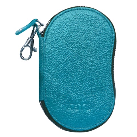 ABYS Genuine Leather Sky Blue Key Holder for Men and Women