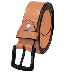 ABYS Genuine Leather Belt For Men(Tan)-B04