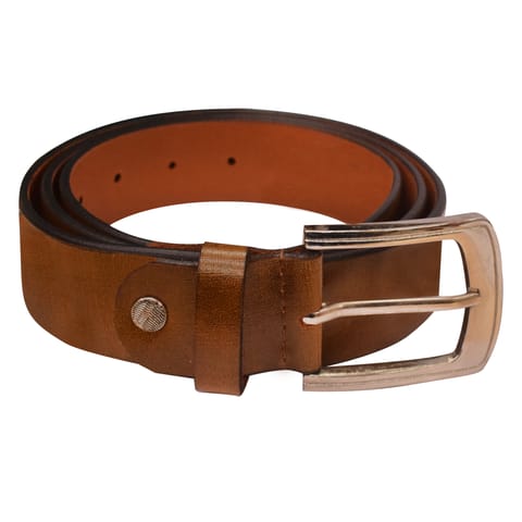 ABYS Genuine Leather Belt For Men(Tan)-B12