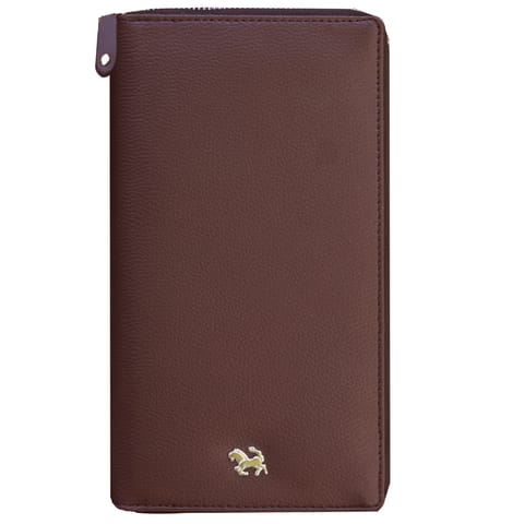 MATSS Artificial Leather RFID Protected Passport Holder[Coffee]