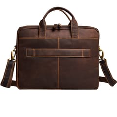 ABYS Hunter Leather Laptop | Macbook | Office | Messenger Bag for Men & Women With Leather Shoulder Strap