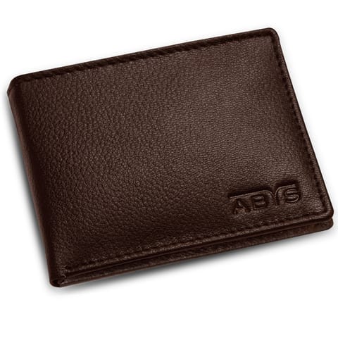 ABYS Genuine Leather Coffee Brown Men's Wallet | RFID Protection | Unisex Money Bag