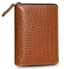 ABYS Genuine Leather Unisex Card Holder Wallet | RFID Protection | 9 Card Slot Credit Debit Card Case for Men & Women