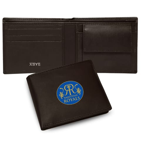 ABYS Genuine Leather RFID Protected Coffee Colour Mens Wallet(RR Theme)