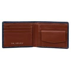 DR. HENRY Denim & Genuine Leather Wallet For Men