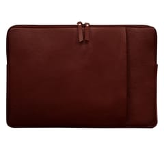 ABYS Genuine Leather Dark Bombay Laptop Sleeve for Men and Women