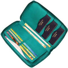 ABYS Genuine Leather Teal Document Holder for Men and Women