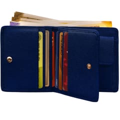 DR.HENRY Genuine Leather Blue Color Wallet for Men and Women