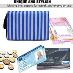 MATSS RFID Protected Card Holder[Blue & White]