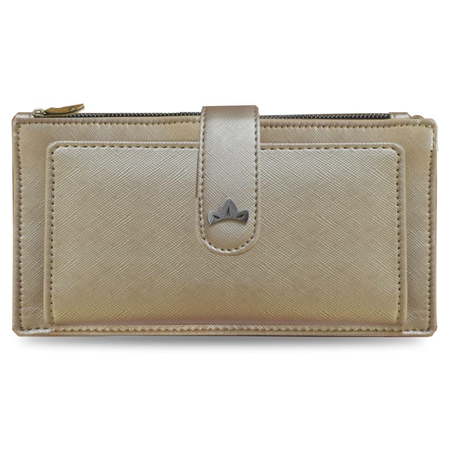 VEGAN Leather Women Cream Clutch/Handbag/Purse/Travel Organiser