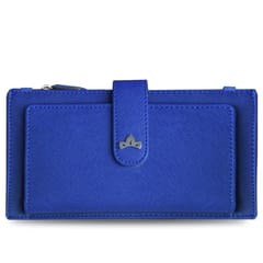 VEGAN Leather Women Blue Clutch/Handbag/Purse/Travel Organiser