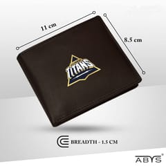 ABYS Genuine Leather RFID Protected Coffee Colour Mens Wallet(GT Theme)