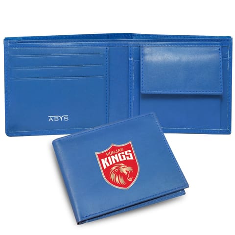 ABYS Genuine Leather RFID Protected Blue Colour Mens Wallet(PK Theme)