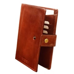 ABYS Genuine Leather Bombay Brown Wallet  Passport Holder