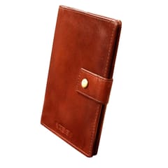 ABYS Genuine Leather Bombay Brown Wallet  Passport Holder