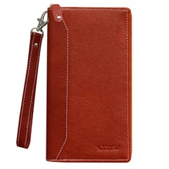 ABYS Genuine Leather Passport Wallet||Chequebook Case||Travel Wallet for Women
