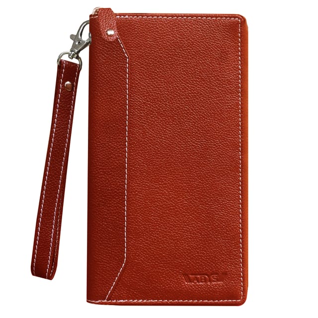 ABYS Genuine Leather Passport Wallet||Chequebook Case||Travel Wallet for Women