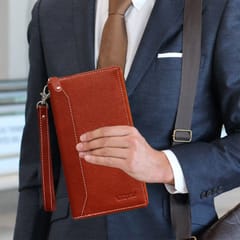 ABYS Genuine Leather Passport Wallet||Chequebook Case||Travel Wallet for Women