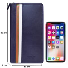 ABYS Multicolored RFID Protected Leather Passport Holder for Men and Women
