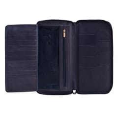 ABYS Multicolored RFID Protected Leather Passport Holder for Men and Women