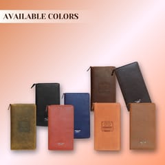 ABYS Genuine Leather 27 Slots Card Holder(Tan Hunter)