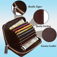 ABYS RFID Protected Leather 9 Slots Card Holder For Men & Women