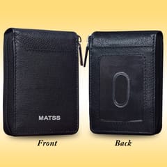 MATSS 11 Slots Black Colour Card Holder