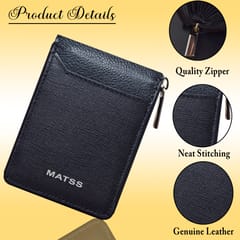 MATSS 11 Slots Black Colour Card Holder