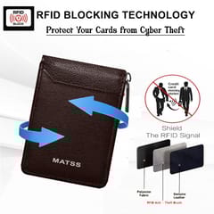 MATSS 11 Slots Chocolate Colour Card Holder