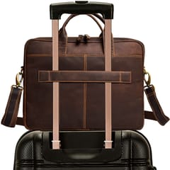 ABYS 14 Inches Hunter Leather Laptop/Macbook/Messenger Bag