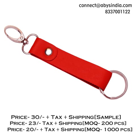 Red Colour Key Ring