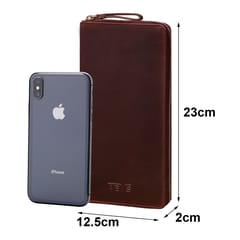 Genuine Leather Wine Colour Document Holder