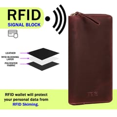 Genuine Leather Wine Colour Document Holder