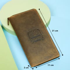 ABYS Genuine Leather Olive 27 Slots Card Holder