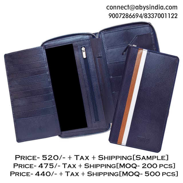 ABYS Multicolored RFID Protected Leather Passport Holder for Men and Women