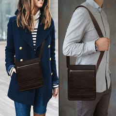 Genuine Leather Coffee Colour Messenger Bag