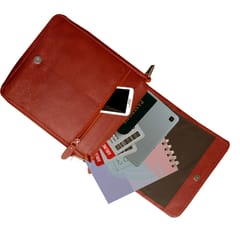 Genuine Leather Light Brown Colour Messenger Bag