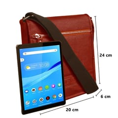 Genuine Leather Light Brown Colour Messenger Bag