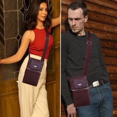 Genuine Leather Dark Brown Small Messenger\Waist bag