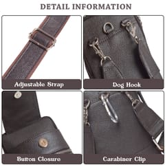 Genuine Leather Coffee Brown Small Messenger\Waist bag