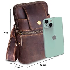 Hunter Leather Small Messenger\Waist Bag