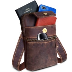 Hunter Leather Small Messenger\Waist Bag