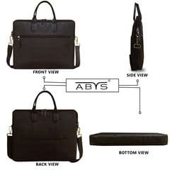 Upto 15.6 Inch Genuine Leather Coffee Laptop Bag